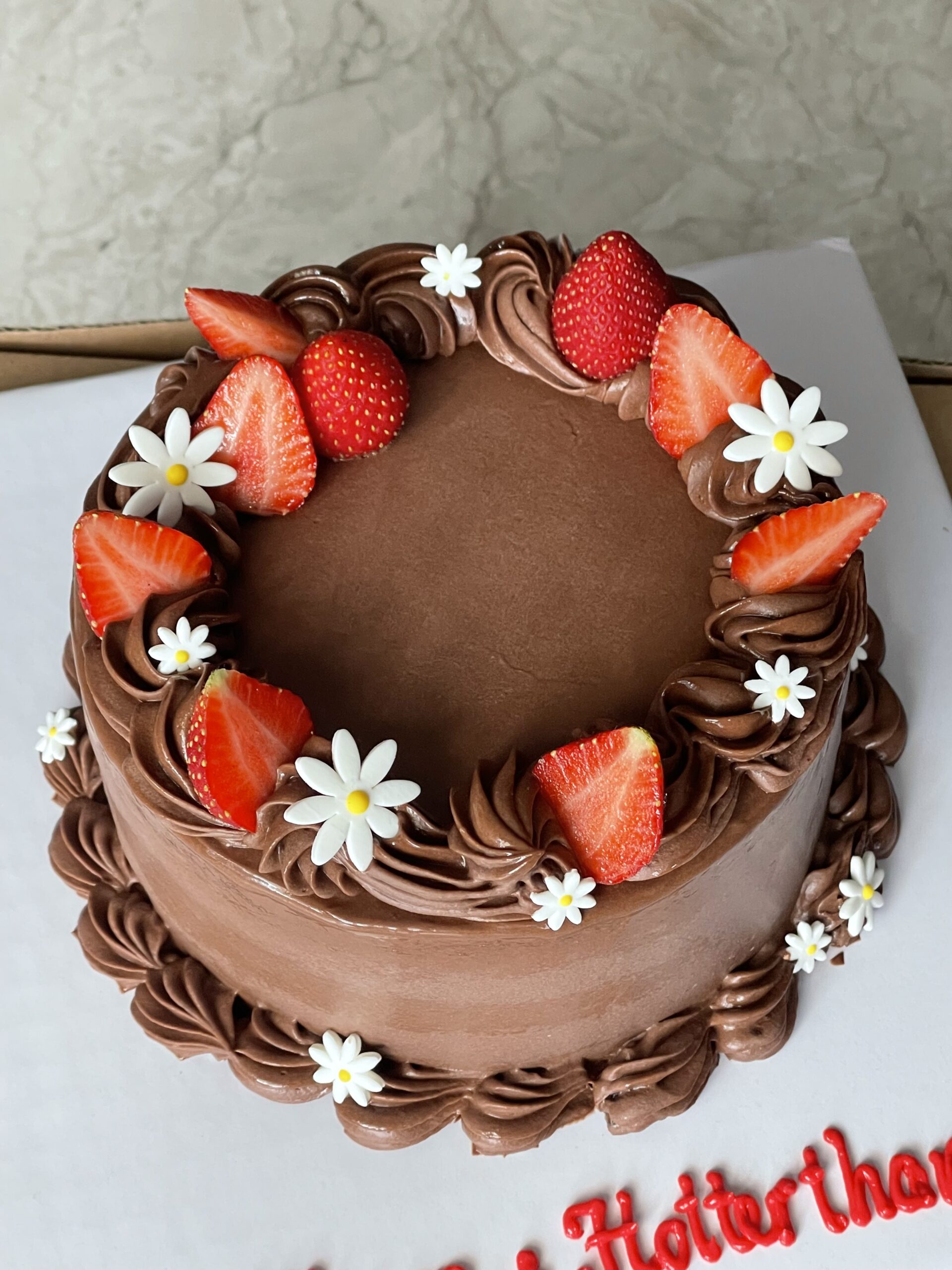 Strawberry Ganache Chocolate Cake