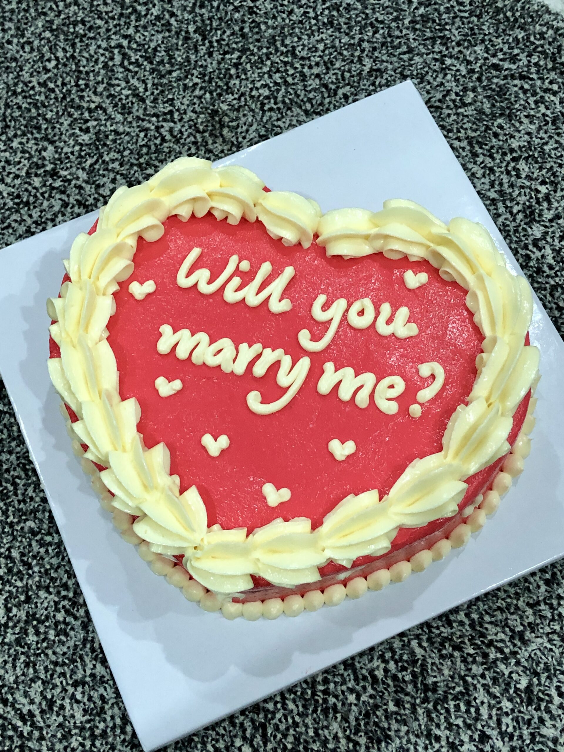 Heart Shaped Birthday Cake in Hoian