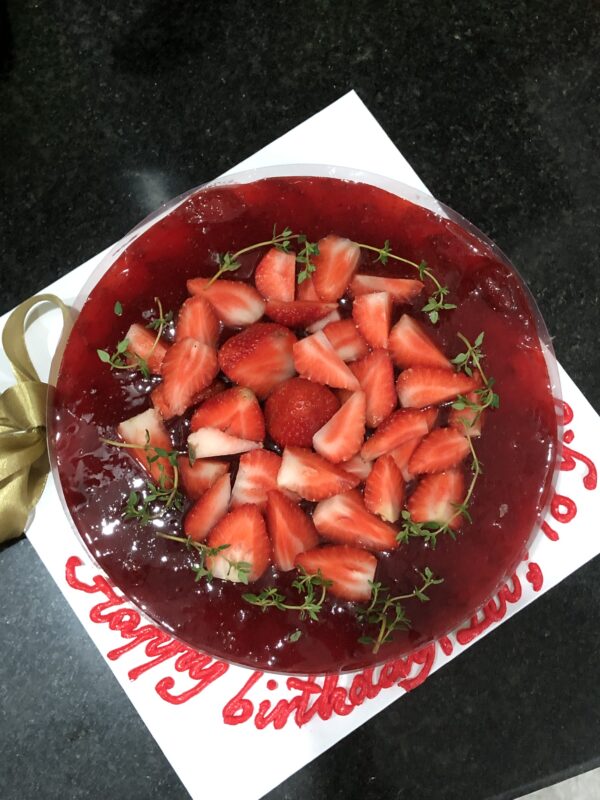 Strawberry cheesecake in Hoian