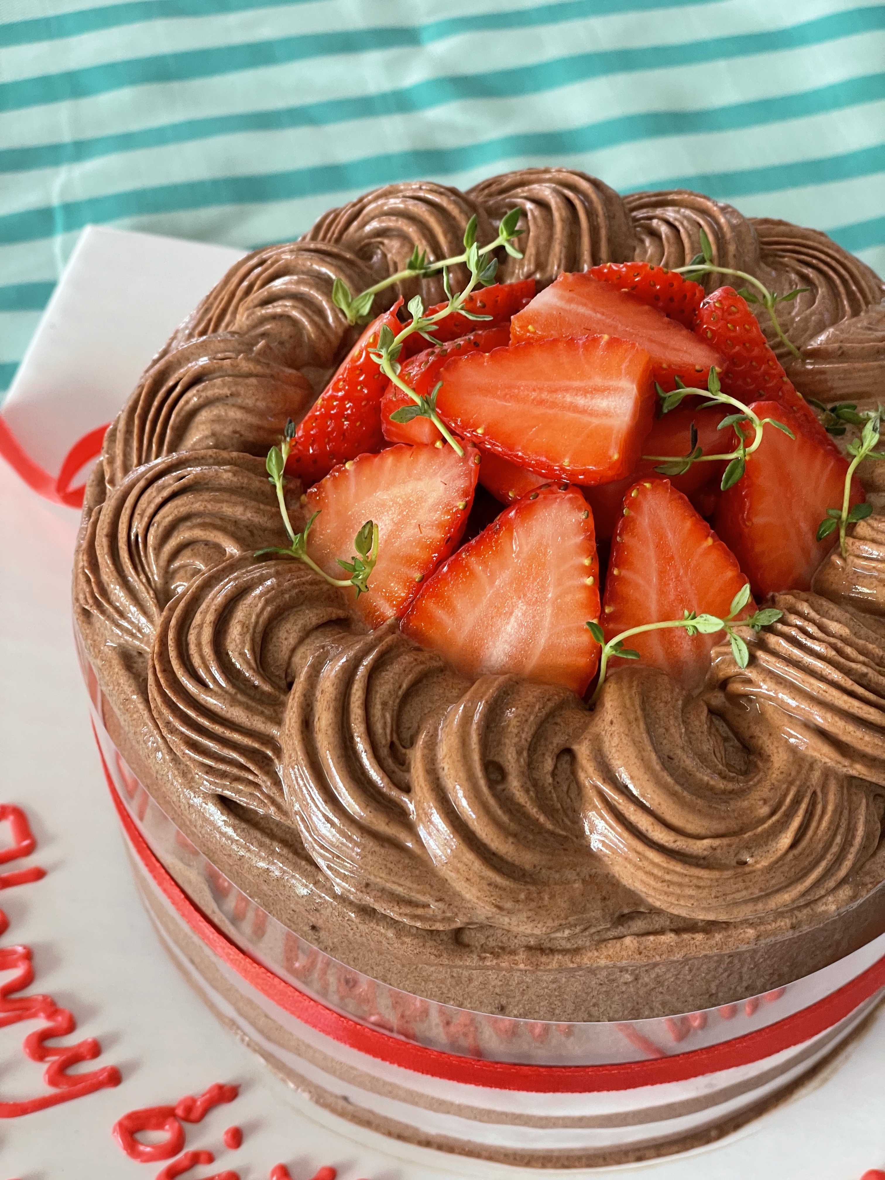 Strawberry Chocolate Cream Cake